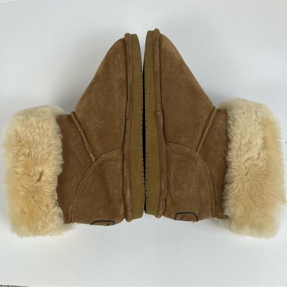 Bearpaw Abby Sheepskin Lined Hickory Winter Boots Ankle Buckle Size 7 - Picture 12 of 16